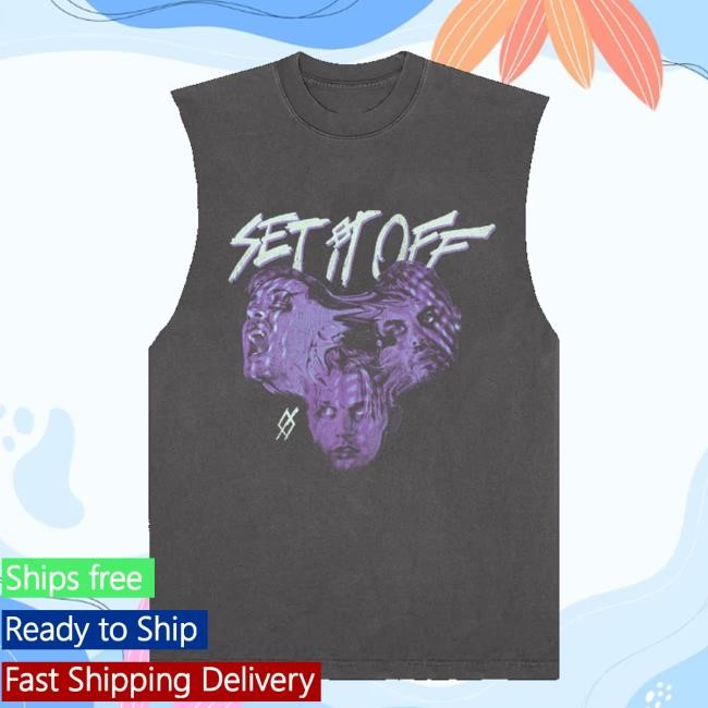 Set It Off Band Store Purple Crewneck Sweatshirt