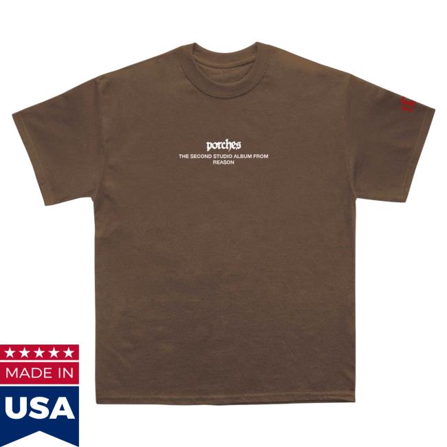 Official Clothing Top Dawg Entertainment Merch Store Reason- Poor And Riches Tees (Brown)