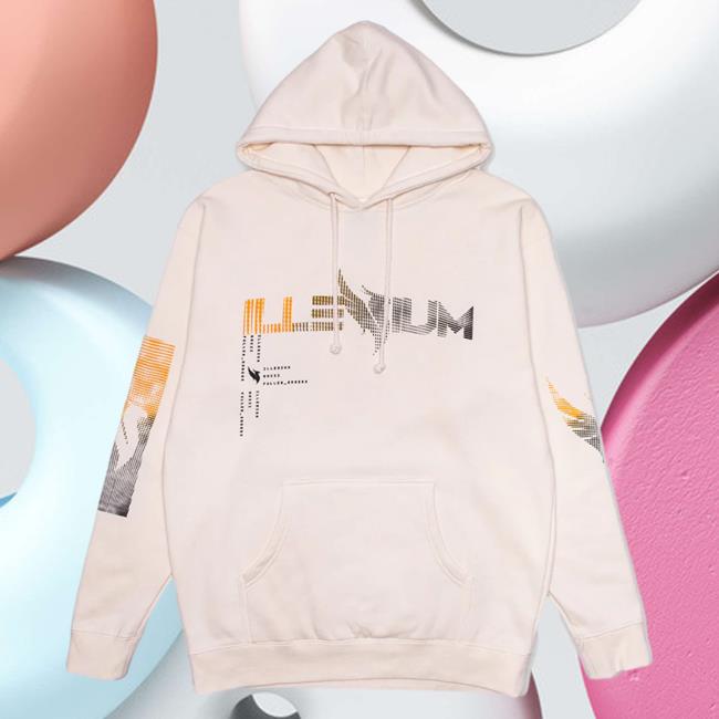 Official Illenium Merch Store Illenium Fallen Embers Gradient Crew neck Bone Illenium Shop