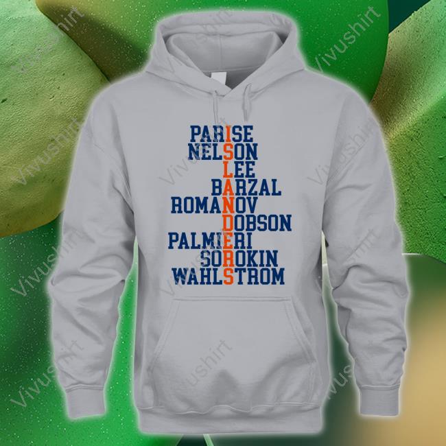 Parise Nelson Lee Barzal Romanov Dobson Palmieri Sorokin Wahlstrom Long Sleeve T Shirt Parise Nelson Lee Barzal Romanov Dobson Palmieri Sorokin Wahlstrom T-Shirt Islesgirl3