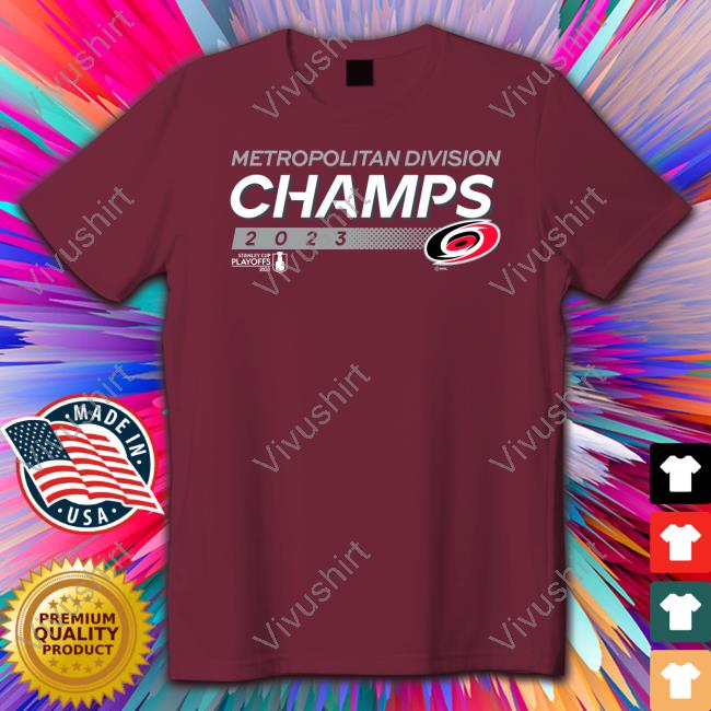 Nhl Store Carolina Hurricanes 2023 Metropolitan Division Champions T Shirts