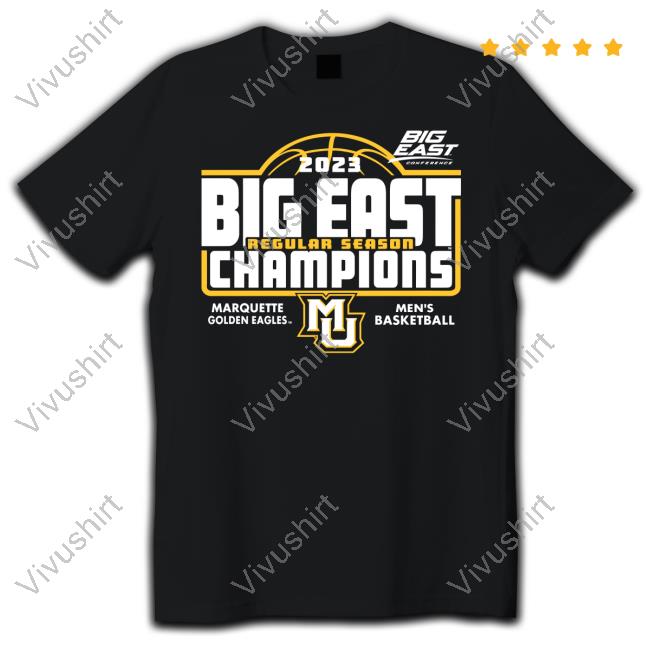 Marquette Basketball 2023 Big East Regular Seasons Champions Shirts