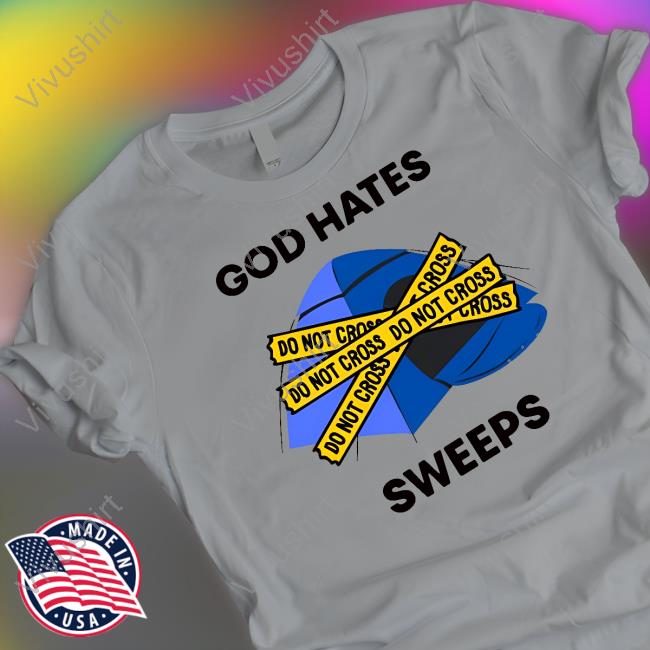 Kevin Nye Wearing God Hates Sweeps Tee Shirt