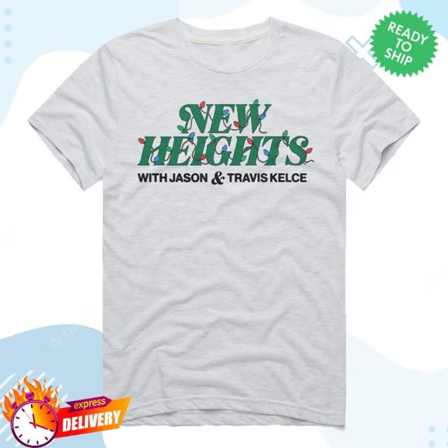 Homage Merch New Heights Podcast Holiday Lights Hoodie Sweatshirt
