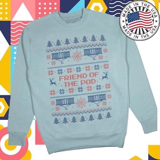Official Crooked Merch Store Friend Of The Pod Holiday Hoodie