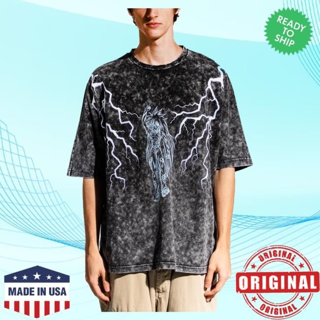 Yu Yu Hakusho Yusuke Mazoku Black Mineral Wash Sweatshirt