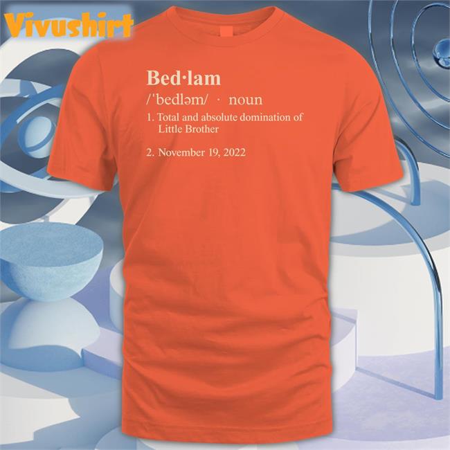 Barstool Sports Merch Bedlam Definition Tee Shirt Barstool U