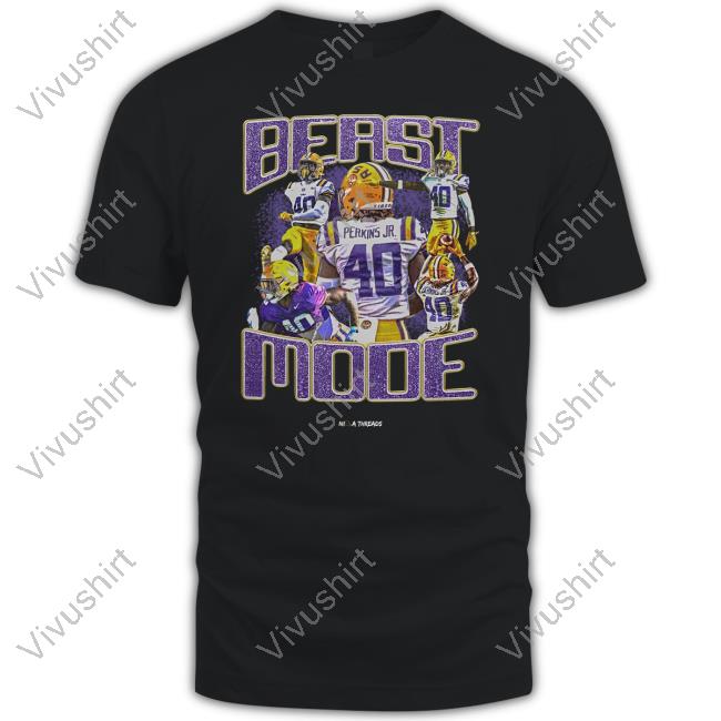 Mr No Aka 504 Perkins Jr Beast Mode Long Sleeve Tee Shirt Nila Threads