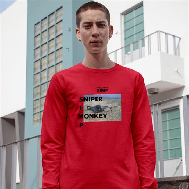 Shirts That Go Hard Yes I'm A Simp Sniper I Monkey P Tee ShirtsThatGoHard Yes I'm A Simp Sniper Monkey P Shirt