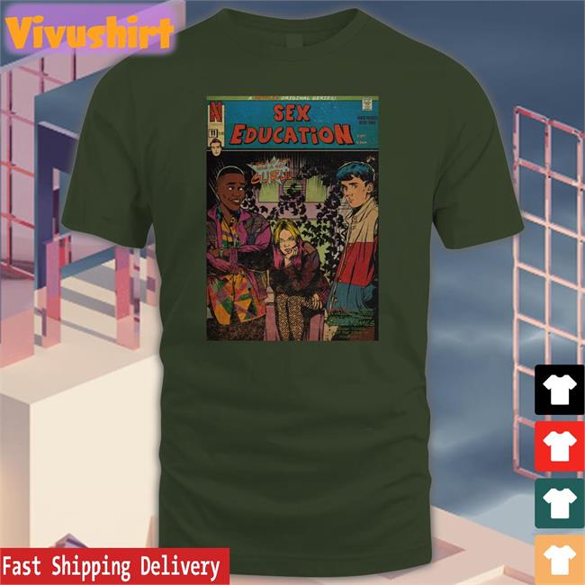 Plus Sex Education Poster License T Shirts