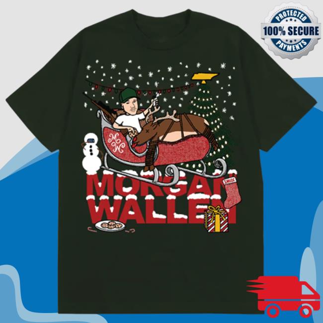 Official Morgan Wallen Merch Store Reindeer Sleigh Shirts MorganWallen Shop
