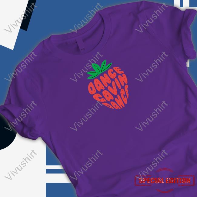 Strawberry Text Dance Gavin Dance Shirts