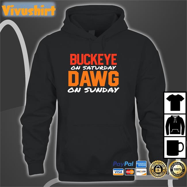 Bigred1998 Buckeye On Saturday Dawg On Sunday Sweatshirt