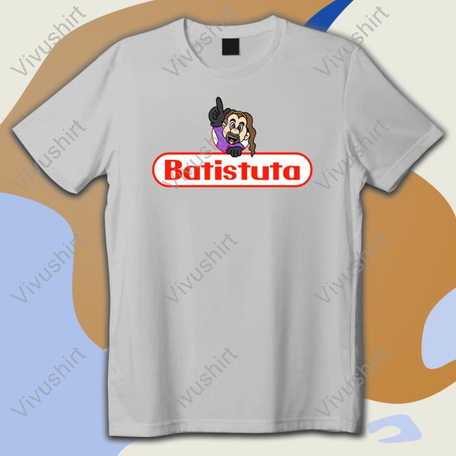 Classicfootballshirts Merch Batistuta Fiorentina Cartoon Graphic Shirt