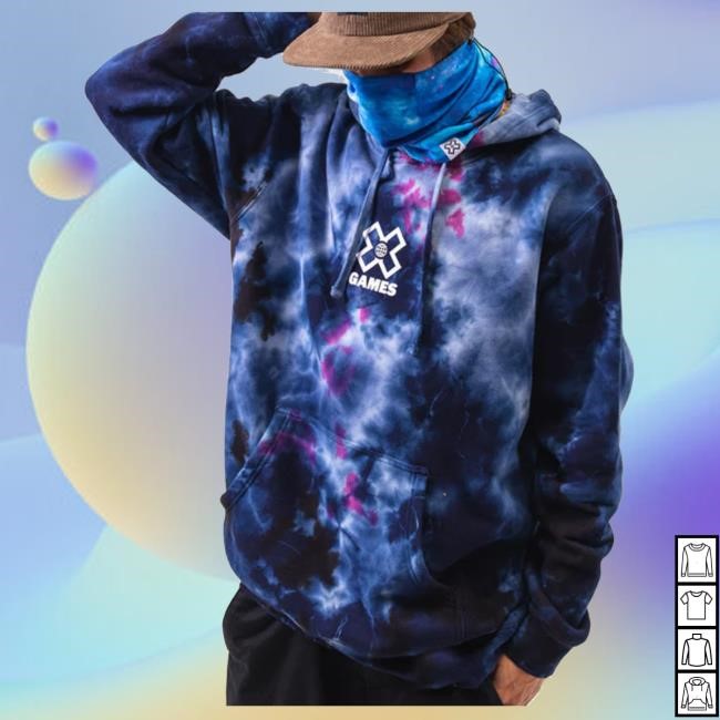 Official Xgames Merch Tie-Dye Hooded Sweatshirt