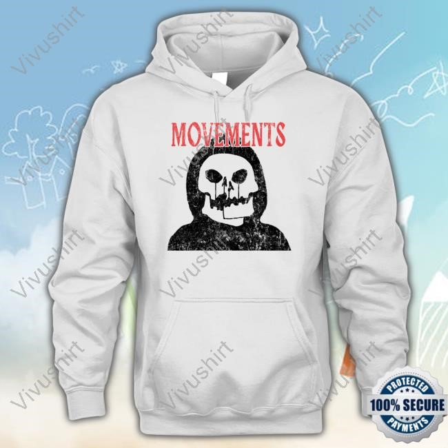 Movements Afraid To Die White Skull Tee Shirt