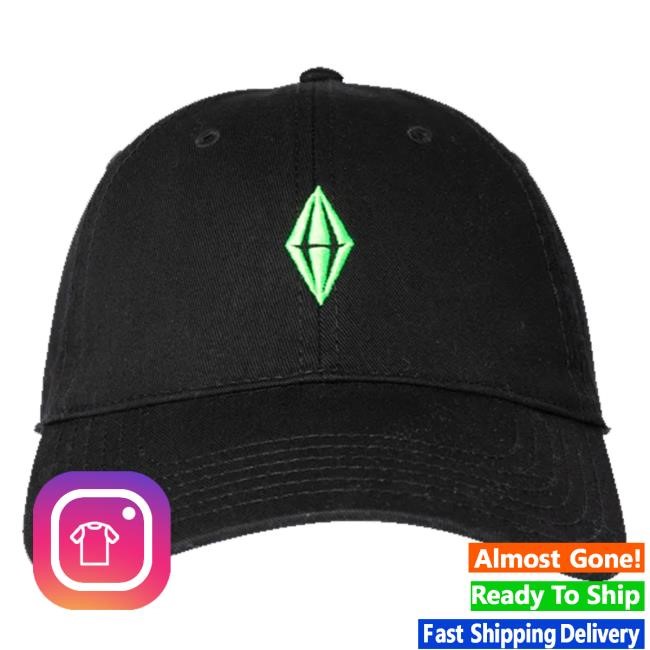 Shop The Sims Merch Shop The Sims™ Plumbob Hat - Black bucket hat