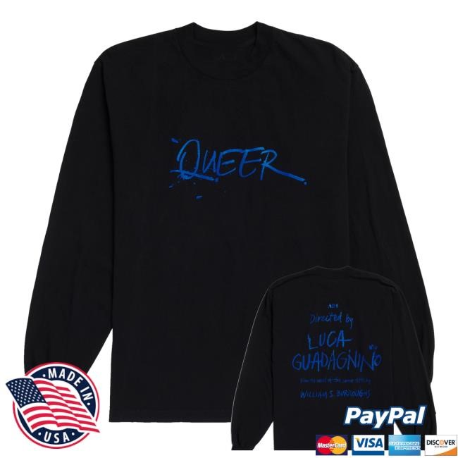 A24films Shop Merch Trending Official Queer Title Long Sleeve Shirt