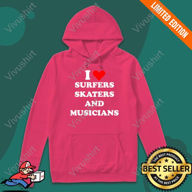 I Love Surfers Skaters And Musicians Baby Long Sleeve Shirt