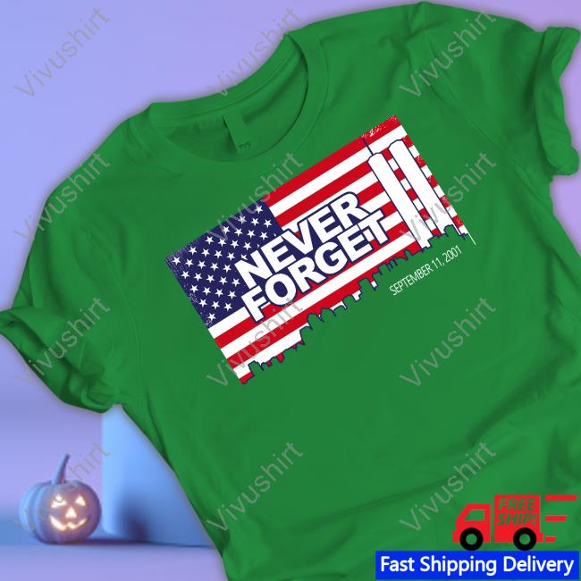 Ty Johnson Never Forget September 11 2001 American Flag Shirt