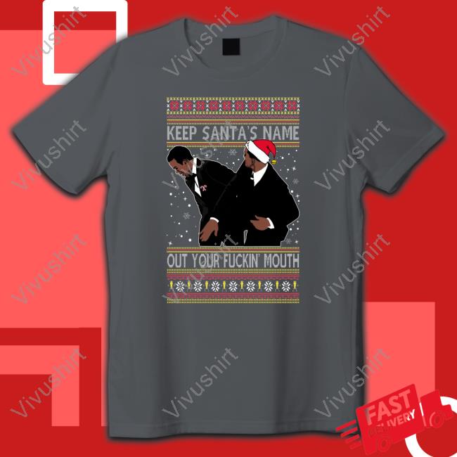 Bam Adebayo Slap Meme Award Show Will Slapping Chris Keep Santa's Name Out Your Mouth Sweatshirt