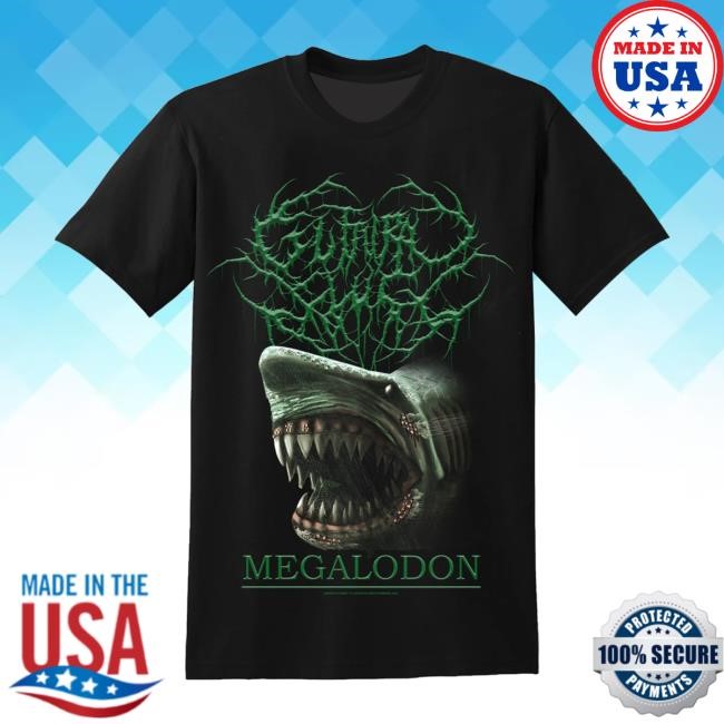 Gorehog Merchandise Guttural Slug - Megalodon Guttural Slamming Brutality T-Shirt