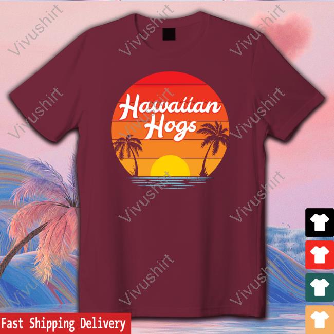 J.B. Hunt Drivers Hawaiian Hogs T Shirts Official Arkansas Razorbacks Basketball Hawaiian Hogs Shirts