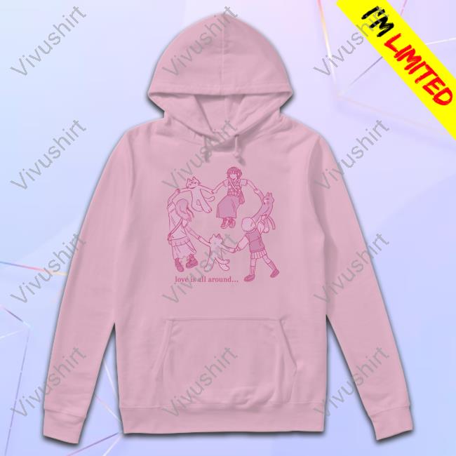 Official Love Is All Around Funny Shirt