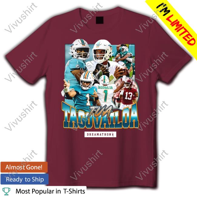Dreamathon Merch Tua Tagovailoa Tee