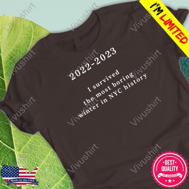 Nymetrowx 2022-2023 I Survived The Most Boring Winter In Nyc History Long Sleeve T Shirt