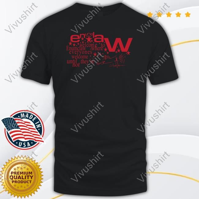 Run For Cover Records Merch Welcome Enumclaw Where Everyones Welcome Until They're Not Shirts