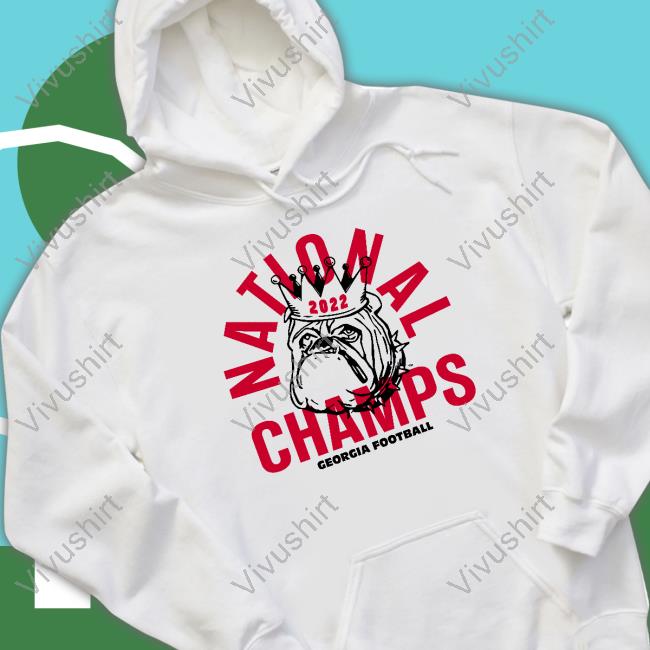 Georgia 2022 National Champs Crown Hoodie