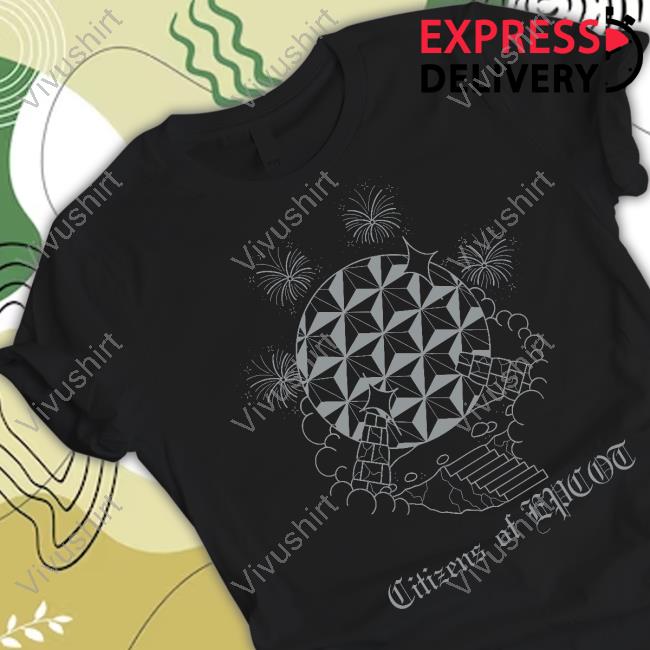 Citizens Of Epcot Silver Spaceship Tattoo Tee Shirt