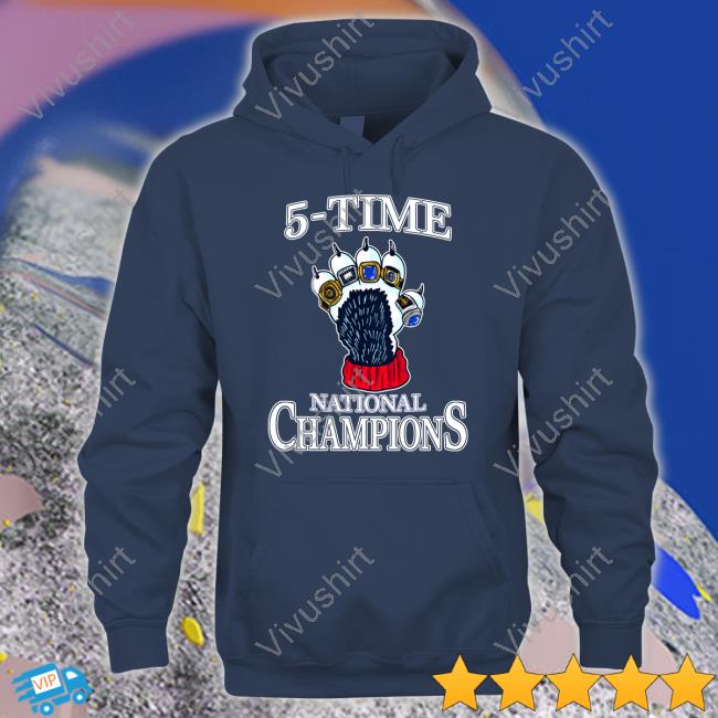 Barstoolsports Store 5 Time National Champions Long Sleeve T Shirt