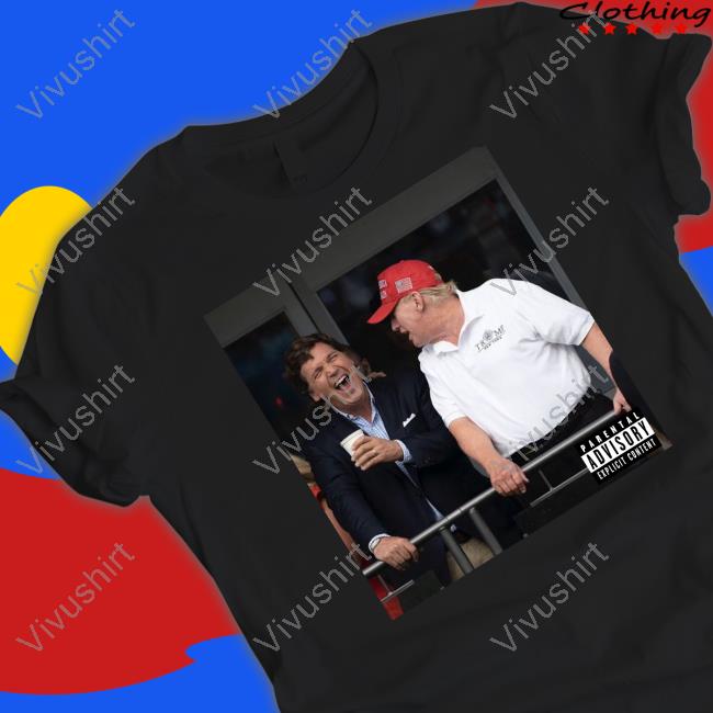 Alx Wearing Tucker Carlson And Trump Shirt