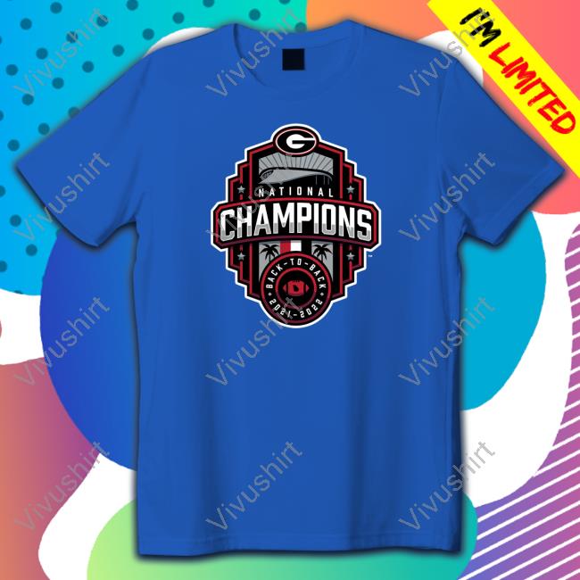 Georgia Bulldogs College Football Playoff 2022 National Champions Official Logo Hoodie