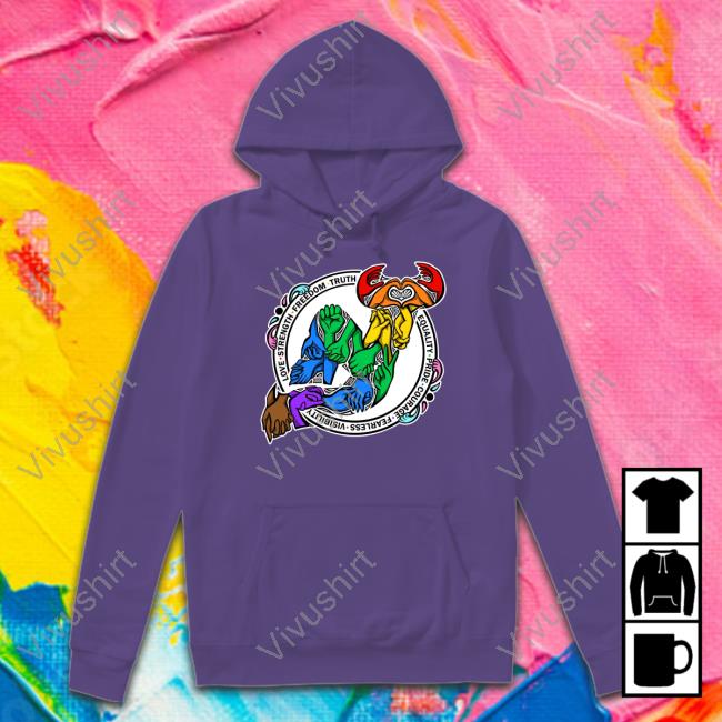 New Jersey Devils Love Strength Freedom Truth Equality Pride Courage Fearless Visibility Sweatshirt