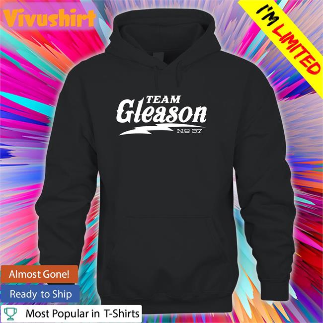 Team Gleason Store Lightning Bolt Team Gleason No 37 Long Sleeve Tee Shirt