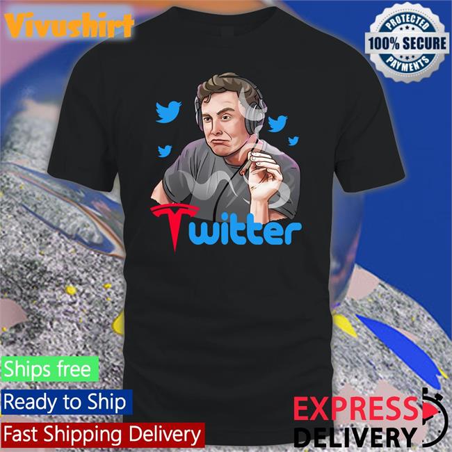 Smoking Elon Musk Twitter T Shirt