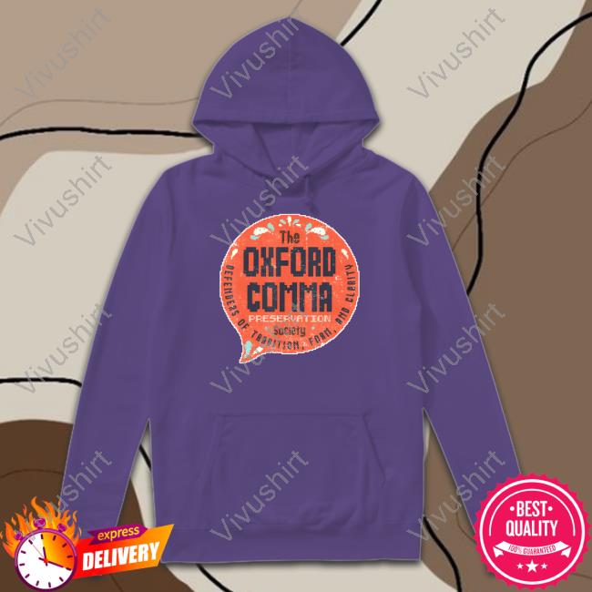 Oxford Comma Preservation Society Logo Long Sleeve T Shirt
