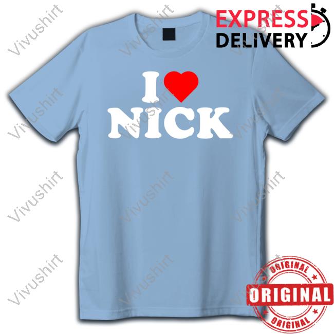 Ria Wearing I Love Nick T Shirts