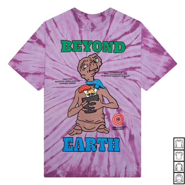 Official Feature Merch Store Shop Crtfd Beyond Earth Popover Shirt - Botanical Tie Dye Purple Feature Apparel Clothing