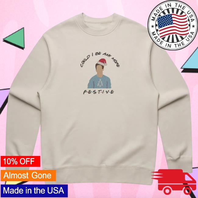 Official Cold Prints Store Merch Chandler Bing Christmas Crew neck Sweatshirt Bone Coldprints Shop