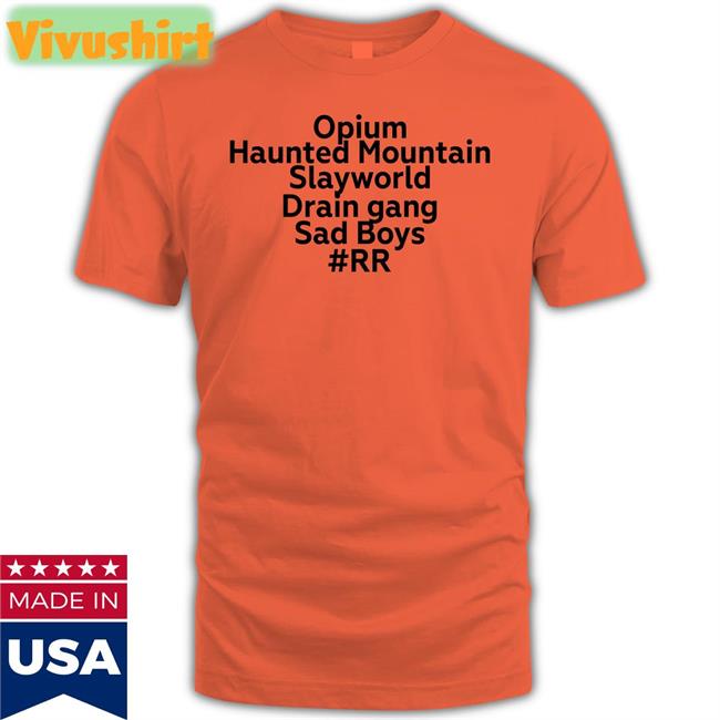 Opium Haunted Mountain Slayworld Drain Gang Sad Boys T Shirt