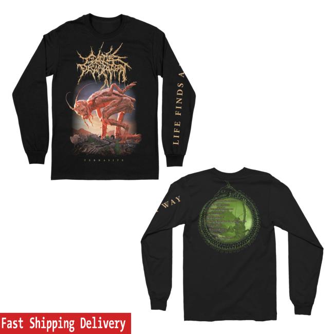 Official Indiemerchstore Cattle Decapitation "Terrasite" Long Sleeve T-Shirt Indie Merch Store
