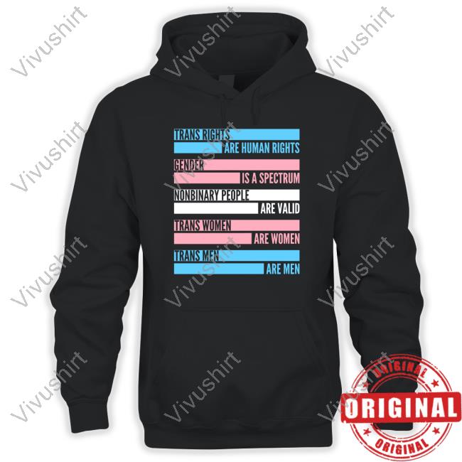 Trans Rights Are Human Rights Gender Is A Spectrum Nonbinary People T Shirt Wholesomememes Merch