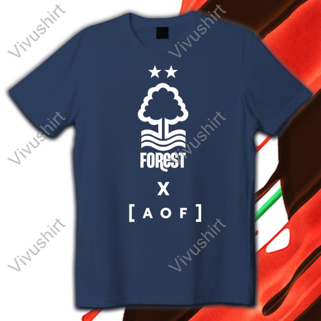 Forest X Art Of Football T Shirt Nottingham Forest Fc