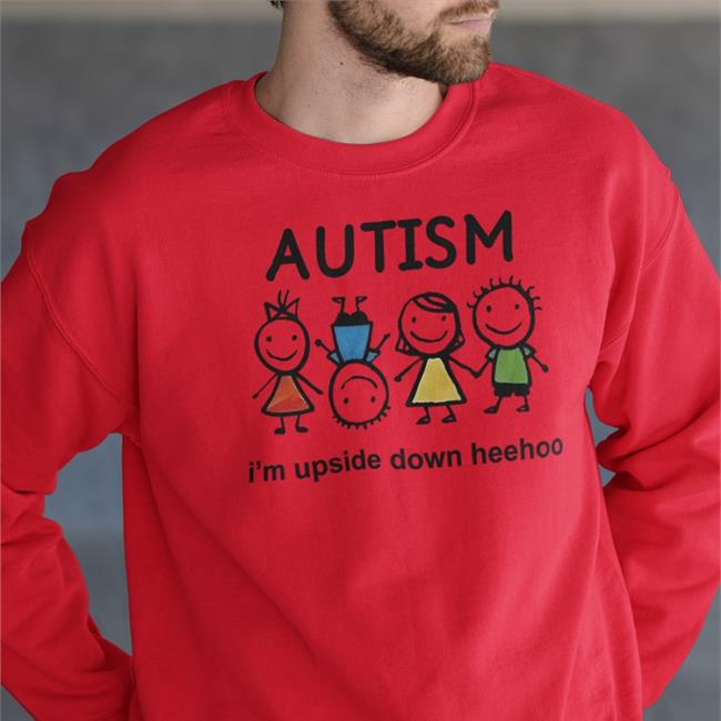 Autism I'm Upside Down Heehoo Hoodie Sweatshirt Lahah Chuugagotoku Lahah Chuugagotoku Autism I'm Upside Down Heehoo Shirt