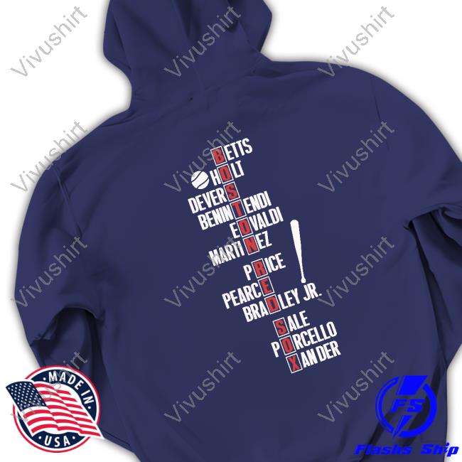 Boston Red Sox Betts Holt Devers Benintendi Eovaldi Martinez Hoodie