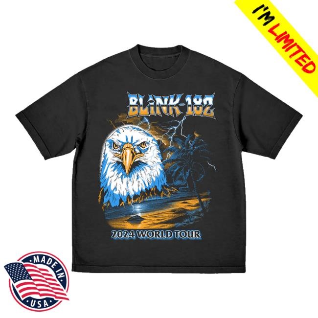 Blink 182 Eagle Tour 2024 T Shirt Blink 182 Merch